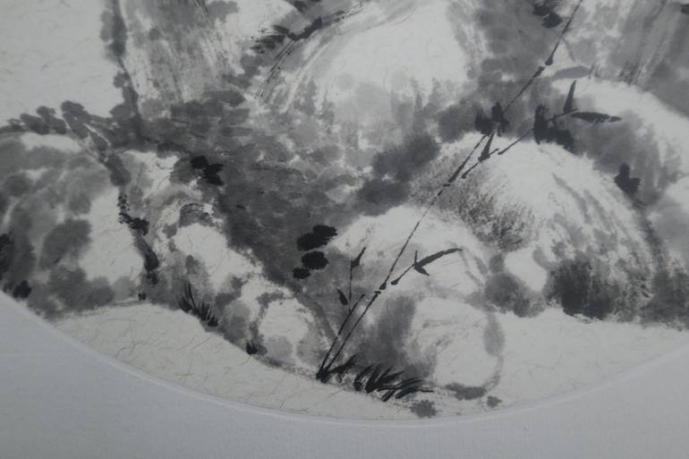 Original Black & White Landscape Painting by Sonia Wang