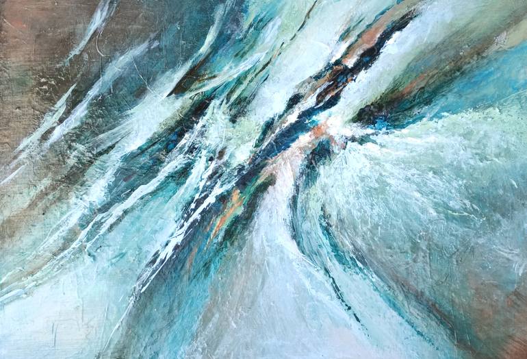 Original Abstract Painting by Christiane Hess  Contemporary Art on Canvas  PRESENCE DIVINE