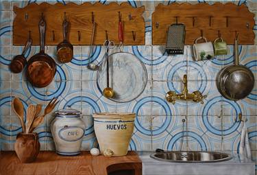 Original Kitchen Paintings by Jesus Sanchez Alba