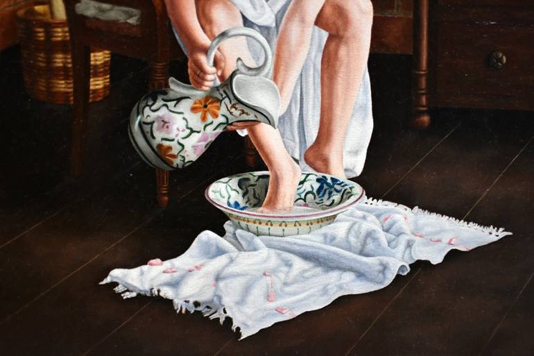Original Figurative Women Painting by Jesus Sanchez Alba