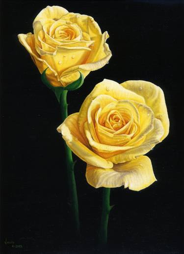 Original Floral Paintings by Jesus Sanchez Alba