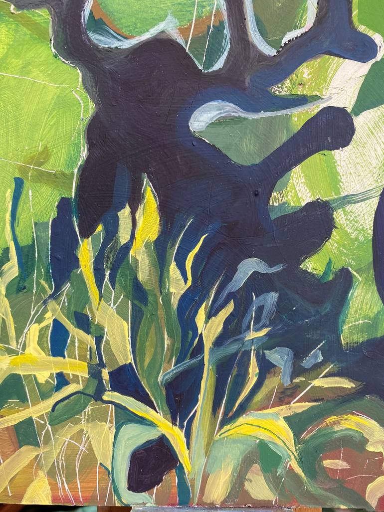 Original Abstract Expressionism Botanic Painting by Jennie Picton