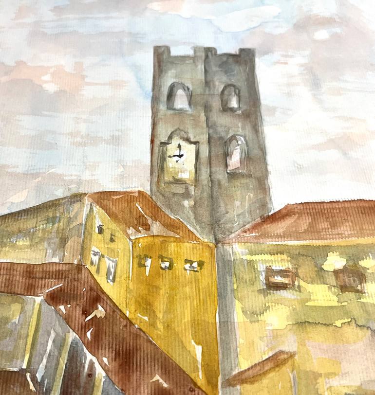 Original Figurative Architecture Painting by Serenella Oprandi