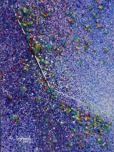 Original Abstract Mixed Media by Jongwook Ha