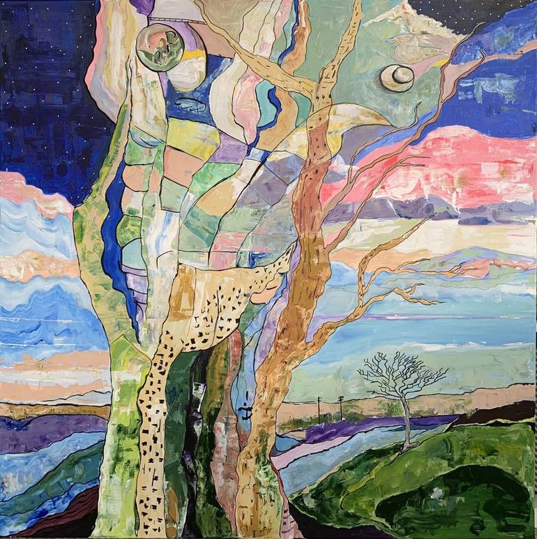 Surreal tree of dreams Painting by Fatima Erkenova | Saatchi Art United ...