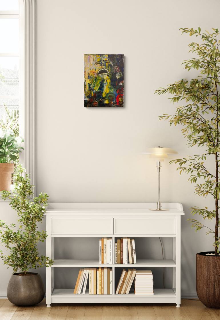Original Abstract Expressionism Abstract Painting by Fatima Erkenova
