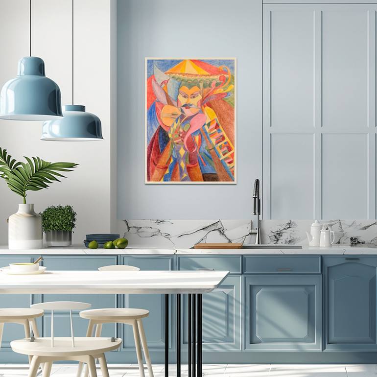 Original Abstract Expressionism Abstract Painting by Fatima Erkenova