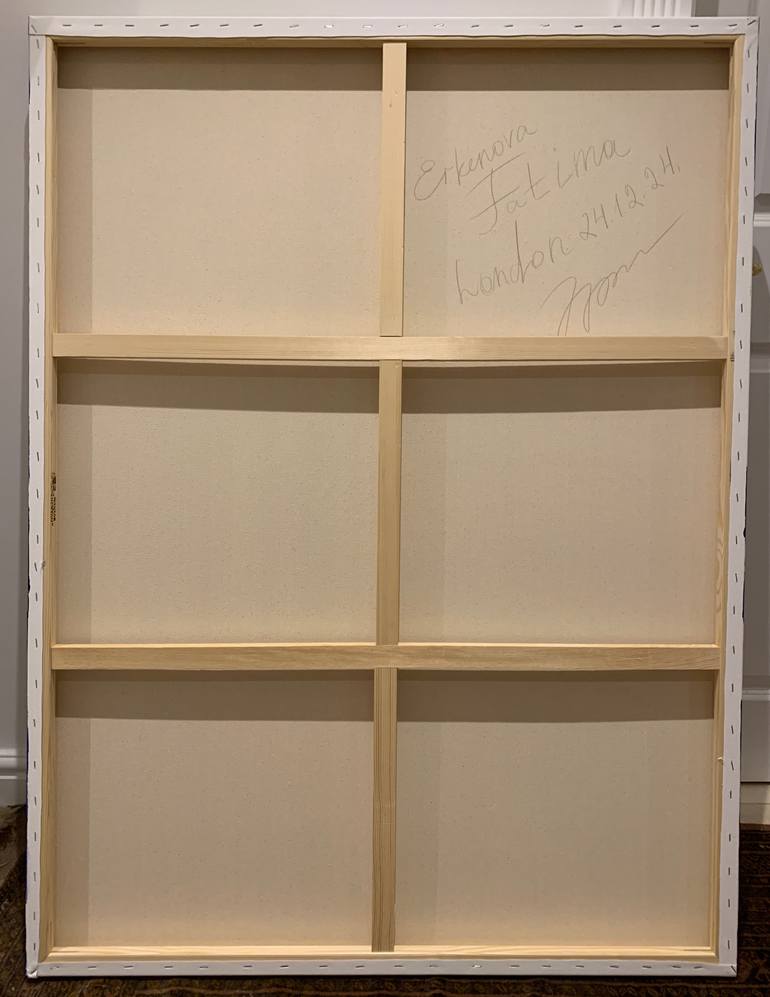 Original Abstract Expressionism Abstract Painting by Fatima Erkenova