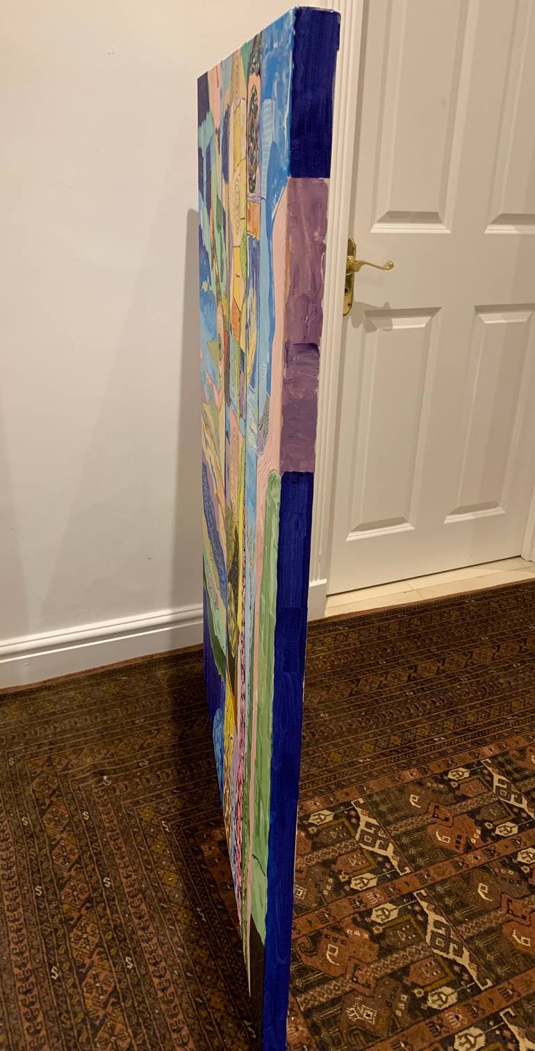 Original Abstract Expressionism Abstract Painting by Fatima Erkenova