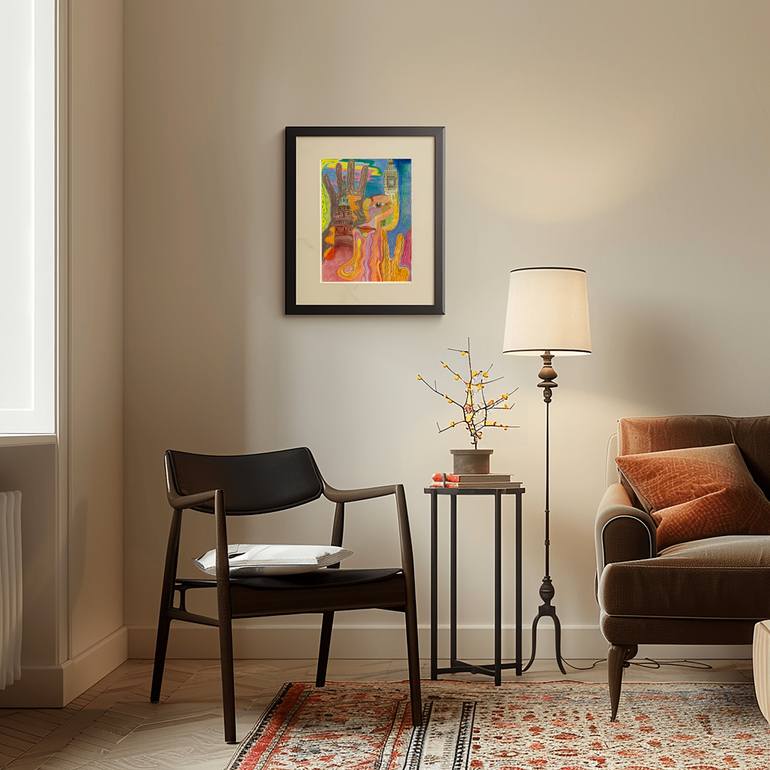 Original Contemporary Abstract Painting by Fatima Erkenova