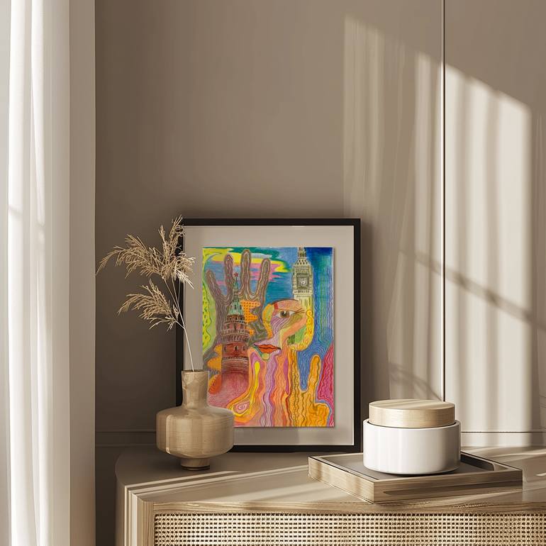 Original Contemporary Abstract Painting by Fatima Erkenova