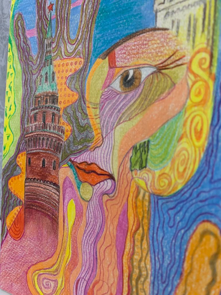 Original Contemporary Abstract Painting by Fatima Erkenova