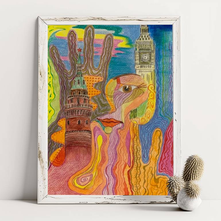 Original Contemporary Abstract Painting by Fatima Erkenova