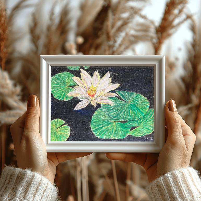 Original Expressionism Botanic Painting by Fatima Erkenova
