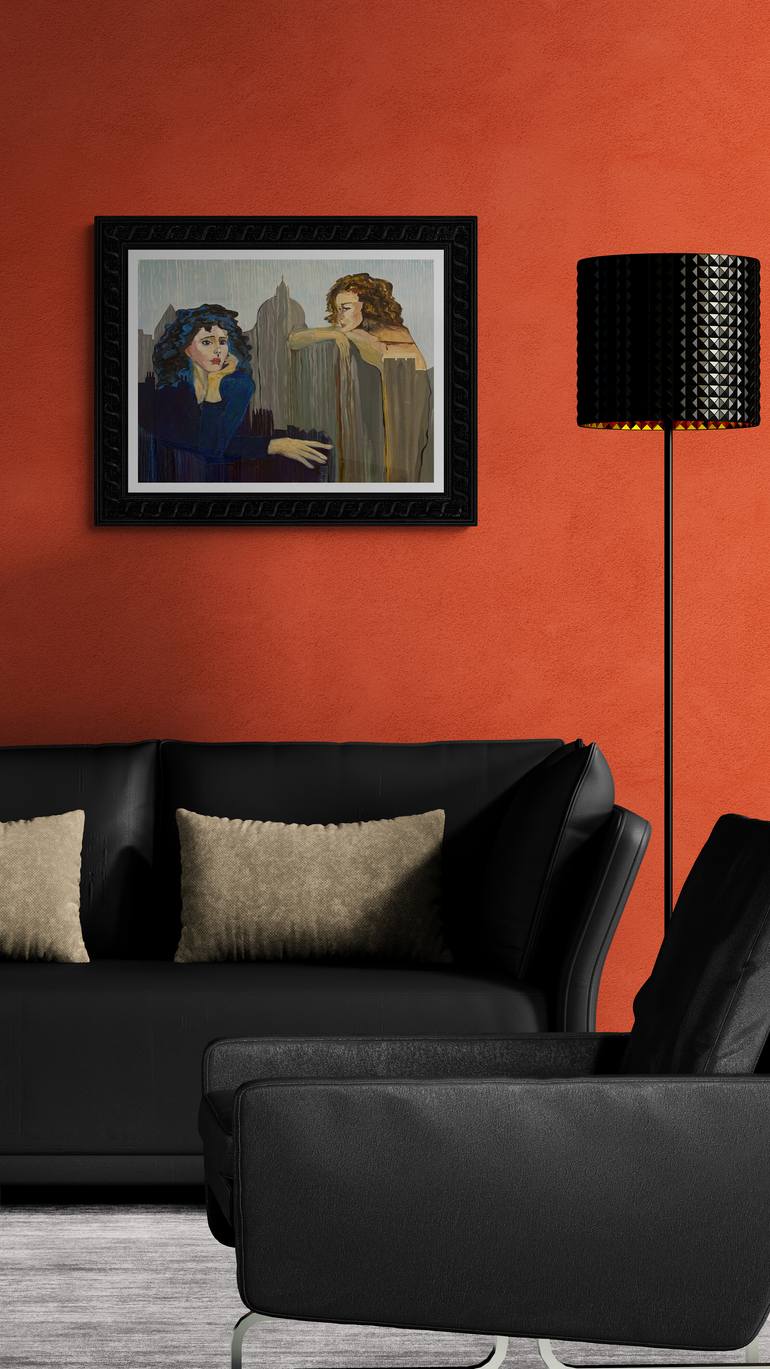 Original Contemporary Women Painting by Fatima Erkenova