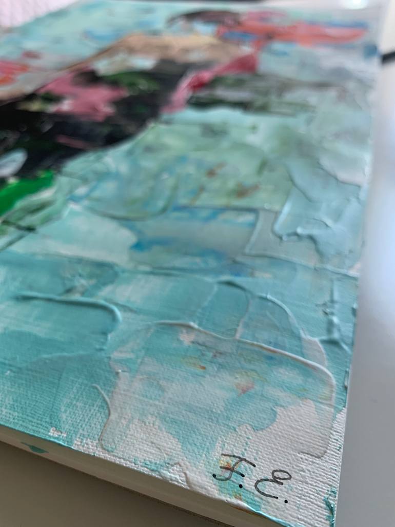 Original Abstract Expressionism Abstract Painting by Fatima Erkenova