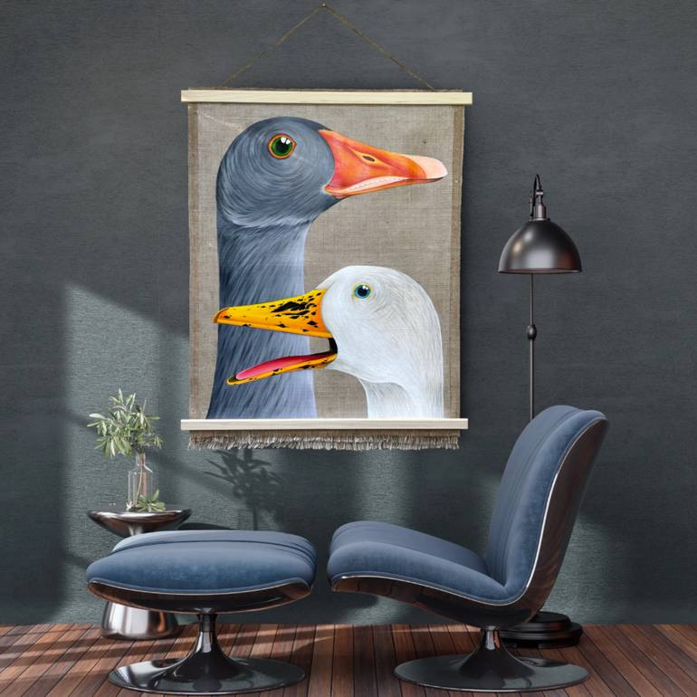 Original Contemporary Animal Painting by Maria Brukhlii