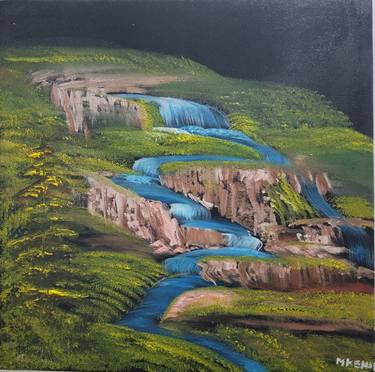 Original Contemporary Landscape Paintings by Rashid Mkemai