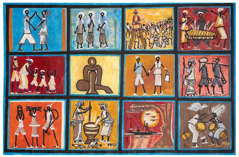Original Contemporary People Paintings by Messi Art