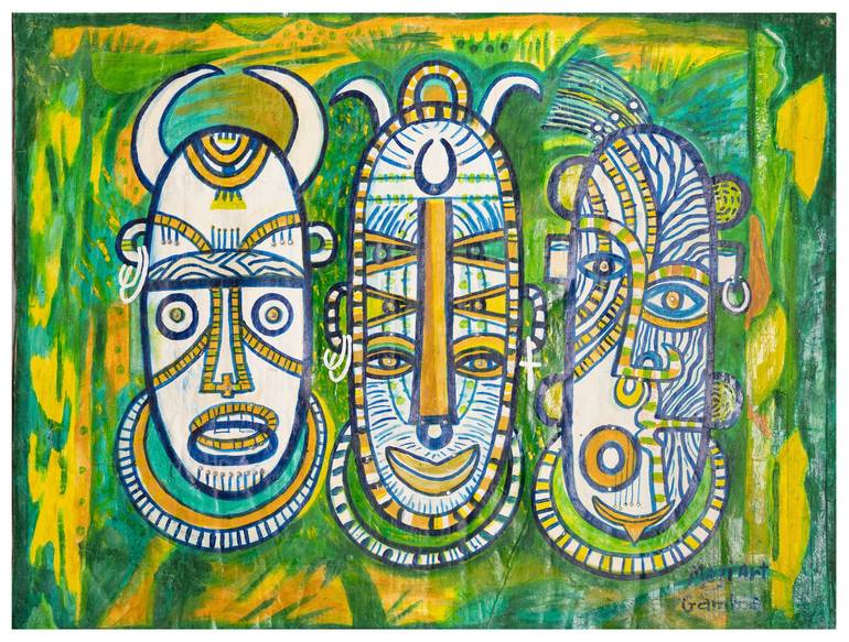 Original Symbolism Abstract Paintings by Messi Art