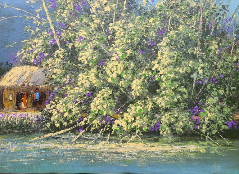Original Impressionism Landscape Painting by Paulo Trinh