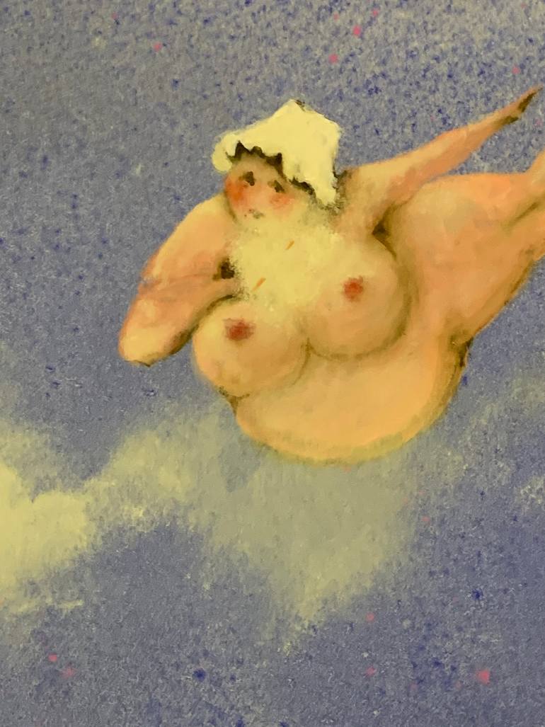 Original Color Field Painting Women Painting by Fernando Suarez Escobar