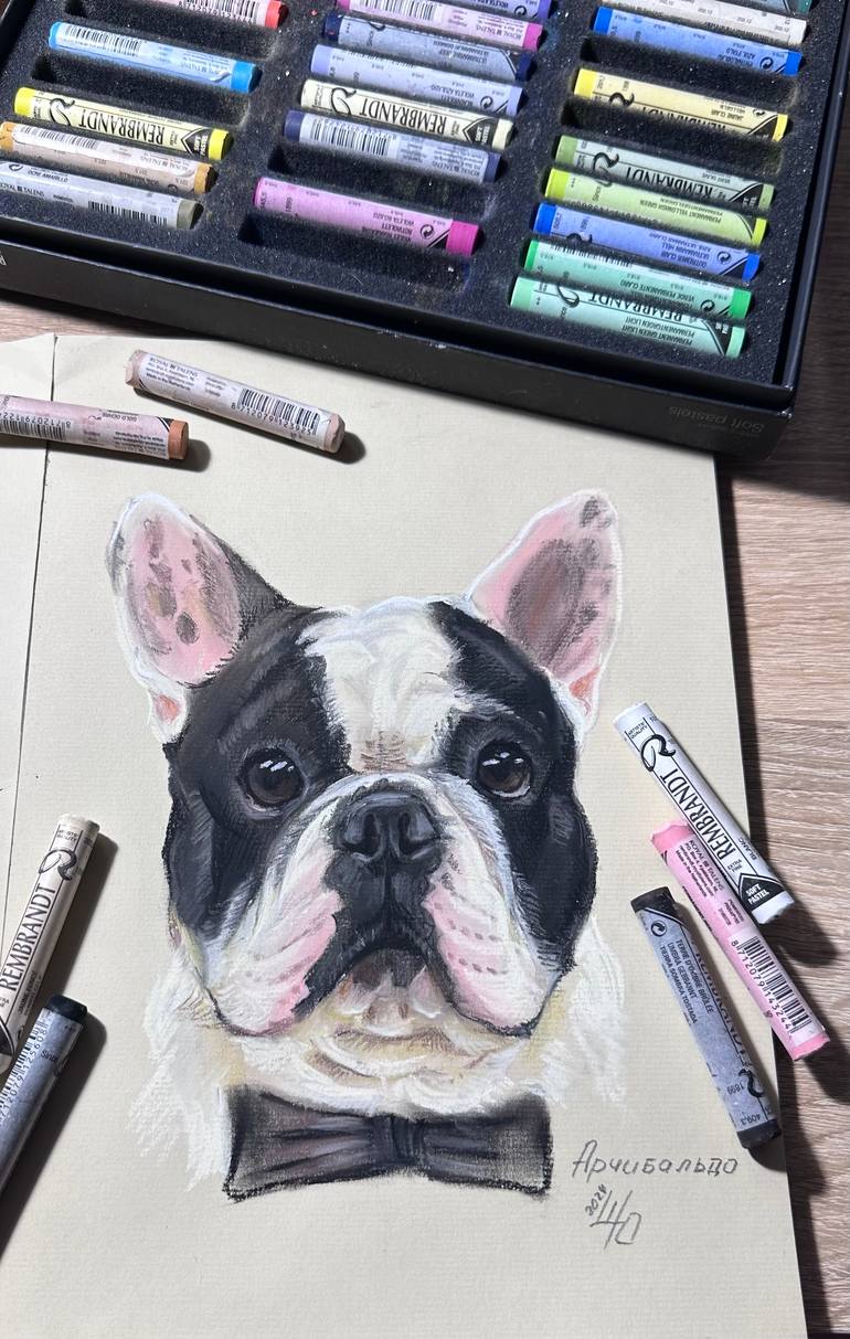 Original Realism Animal Drawing by Julia Shilo