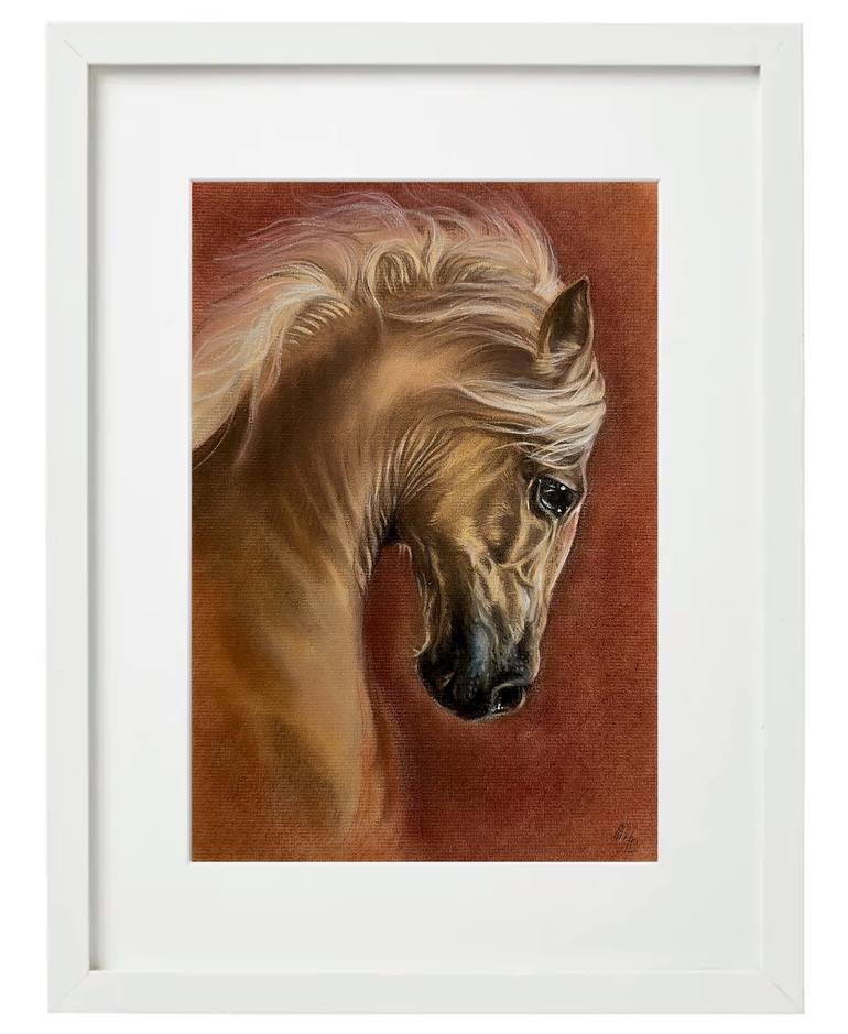 Original Realism Horse Drawing by Shilo Julia