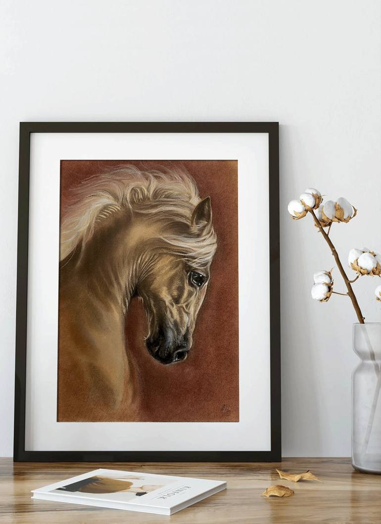 Original Realism Horse Drawing by Shilo Julia
