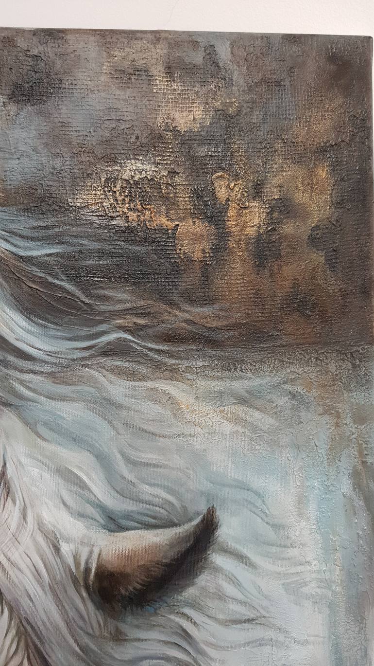 Original Abstract Animal Painting by Julia Shilo