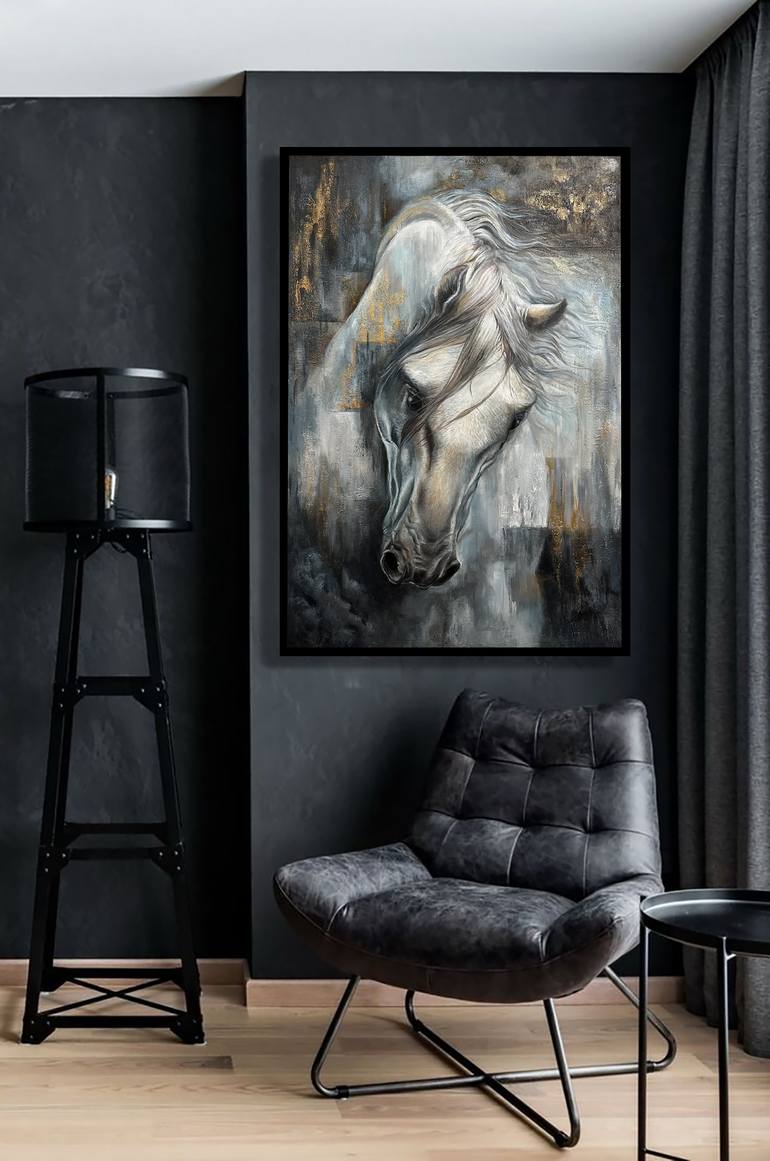 Original Abstract Animal Painting by Julia Shilo