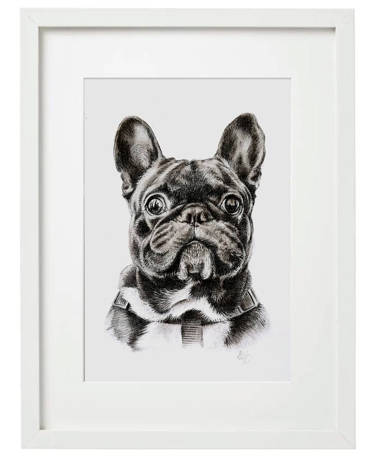 Original Figurative Dogs Drawing by Julia Shilo