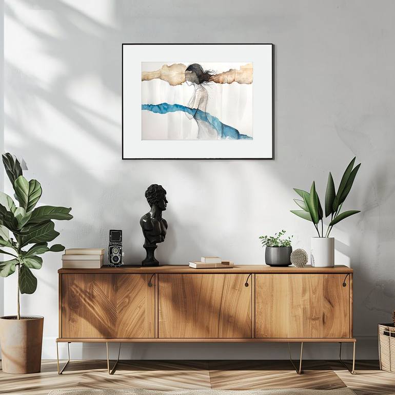 Original Minimalism Women Painting by Julia Shilo