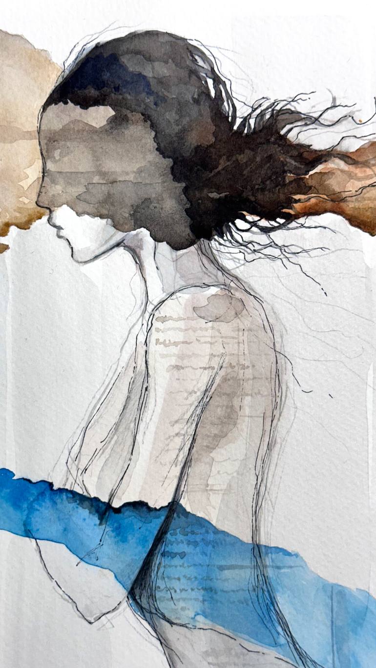 Original Minimalism Women Painting by Julia Shilo