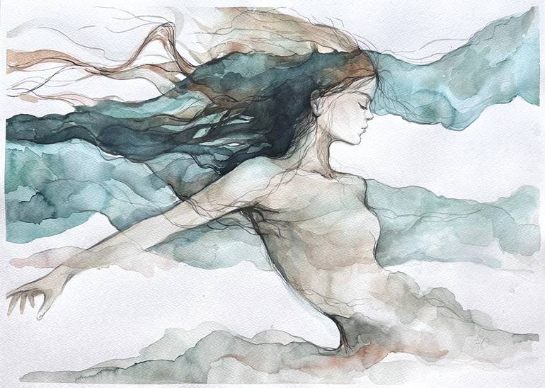 Print of Figurative Women Paintings by Shilo Julia