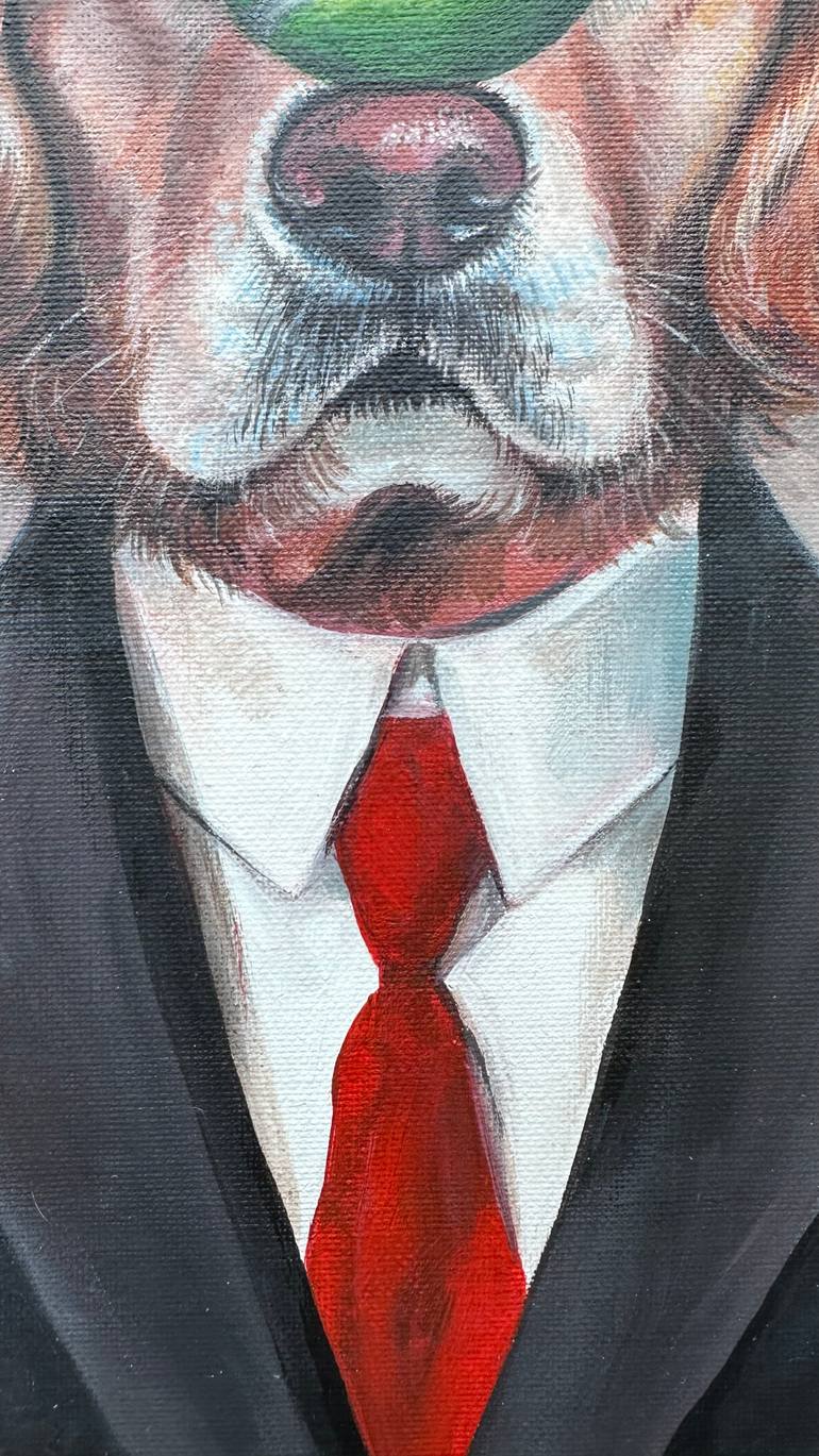 Original Surrealism Dogs Painting by Julia Shilo