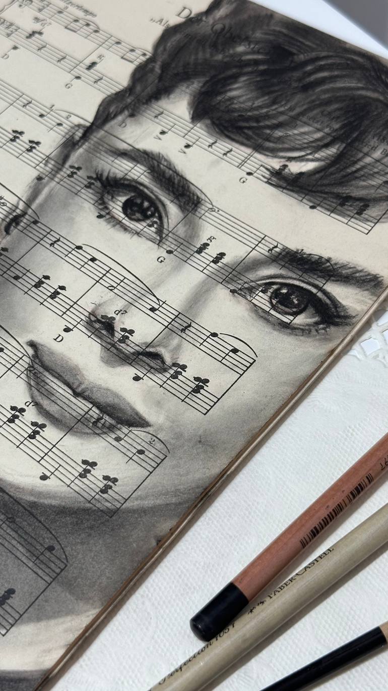 Original Realism People Drawing by Julia Shilo