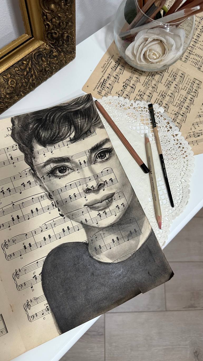 Original Realism People Drawing by Julia Shilo