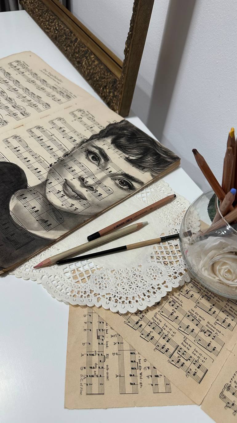 Original Realism People Drawing by Julia Shilo