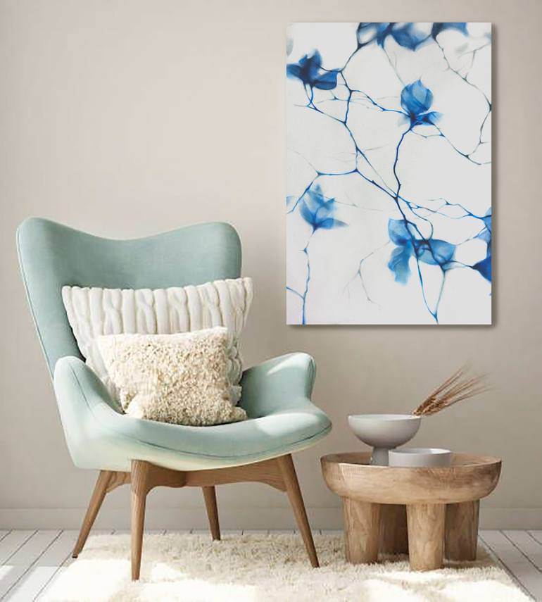 Original Minimalism Botanic Drawing by Julia Shilo