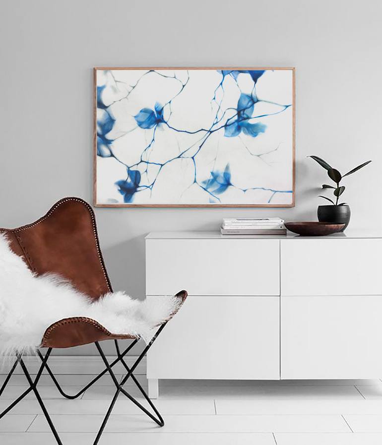 Original Minimalism Botanic Drawing by Julia Shilo