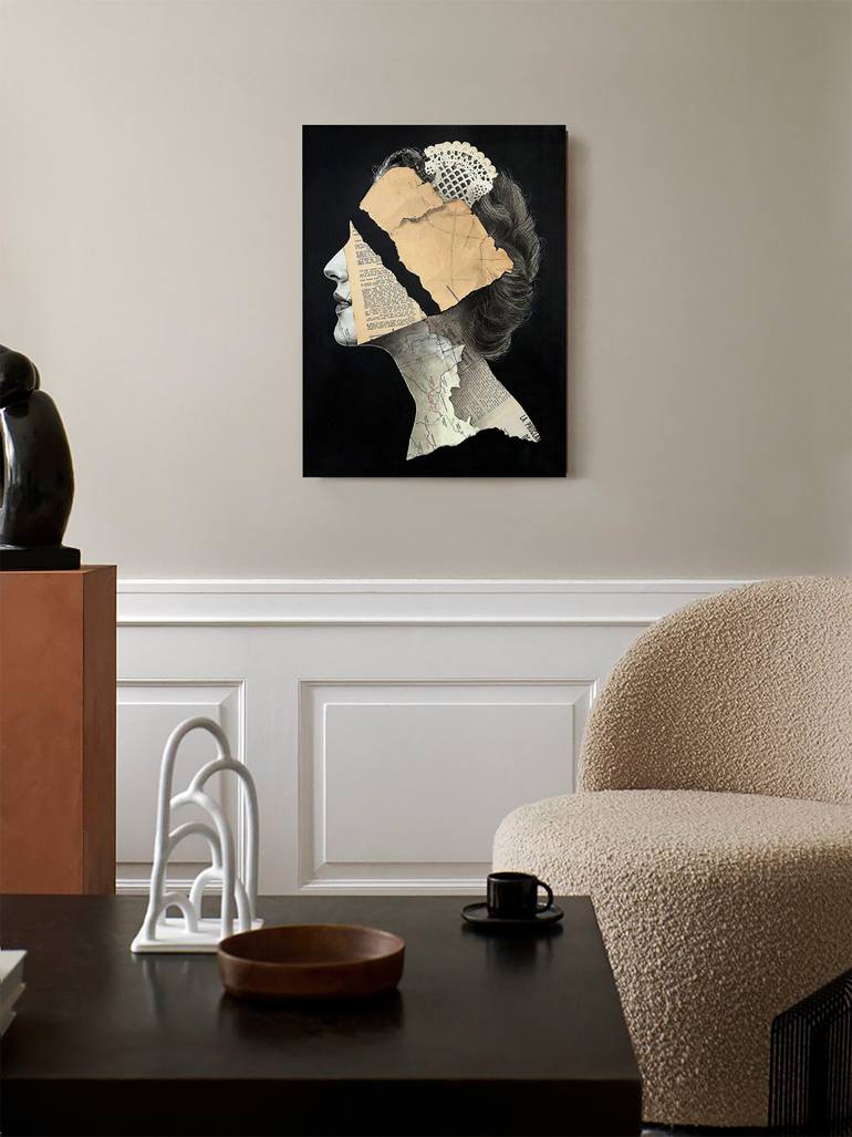 Original Abstract People Mixed Media by Julia Shilo