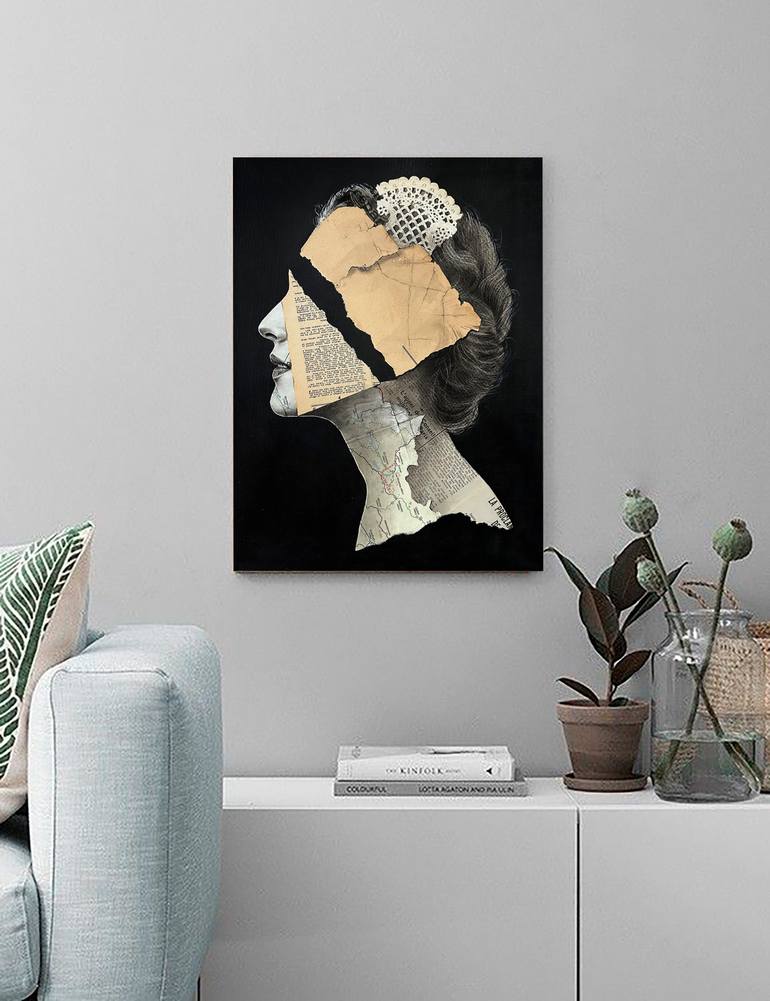 Original Abstract People Mixed Media by Julia Shilo
