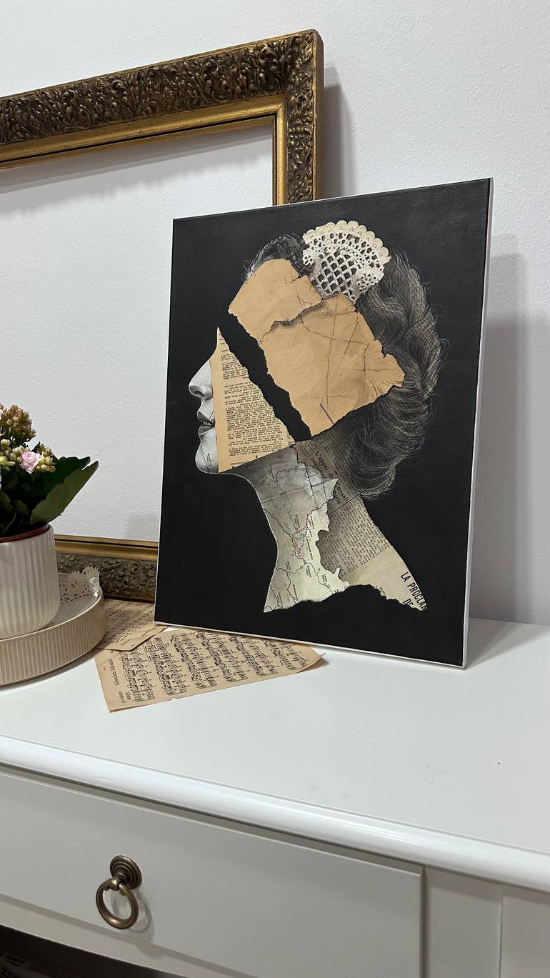 Original Abstract People Mixed Media by Julia Shilo