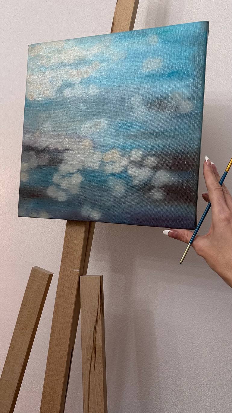 Original Abstract Seascape Painting by Julia Shilo