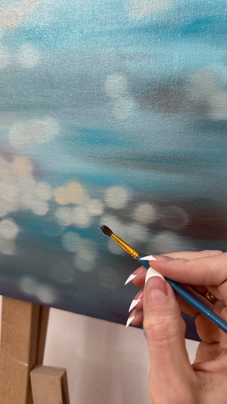 Original Abstract Seascape Painting by Julia Shilo