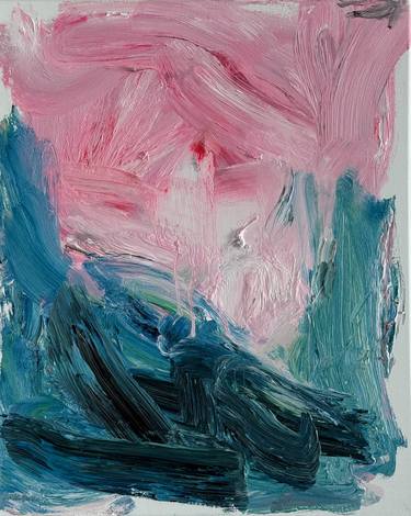 Original Abstract Expressionism Abstract Painting by Harry Lis