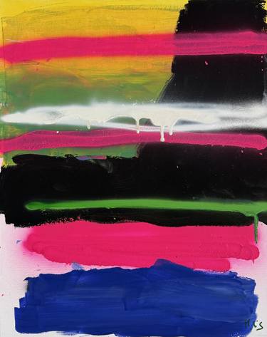 Original Abstract Painting by Harry Lis