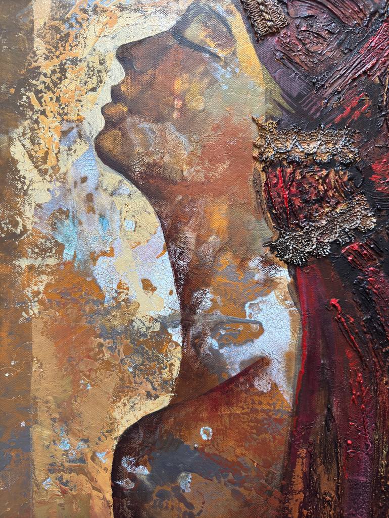 Original Art Deco Women Mixed Media by Nelly Beer