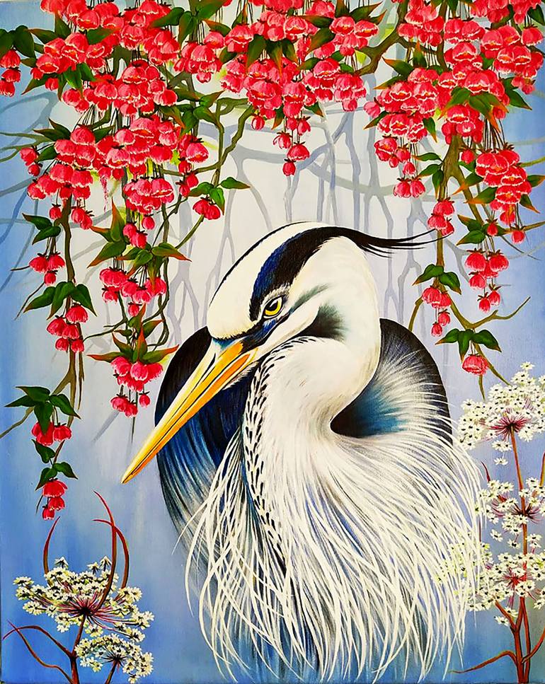 Original Illustration Animal Painting by Larysa Bulyhina